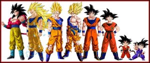 Evolution of Goku